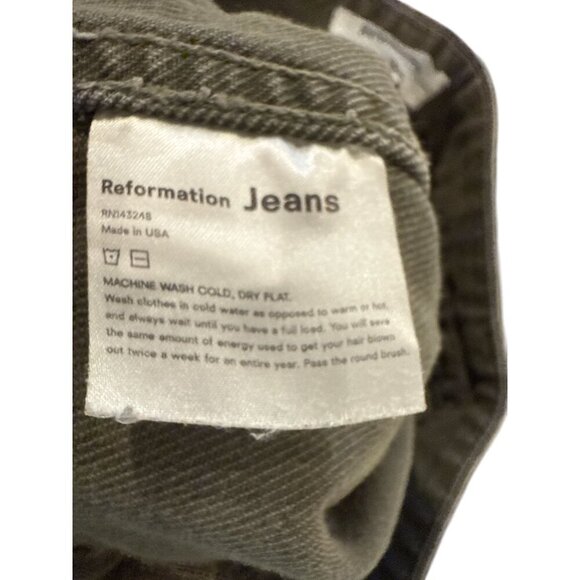 Reformation Army Marine  Jeans Size 27  Cotton Denim Pants Pre-Owned EUC - Picture 9 of 9